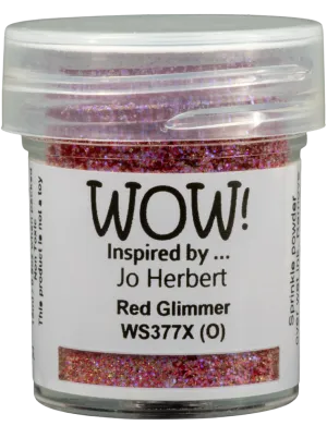 Red Glimmer Wow Embossing Powder WS377X (O)