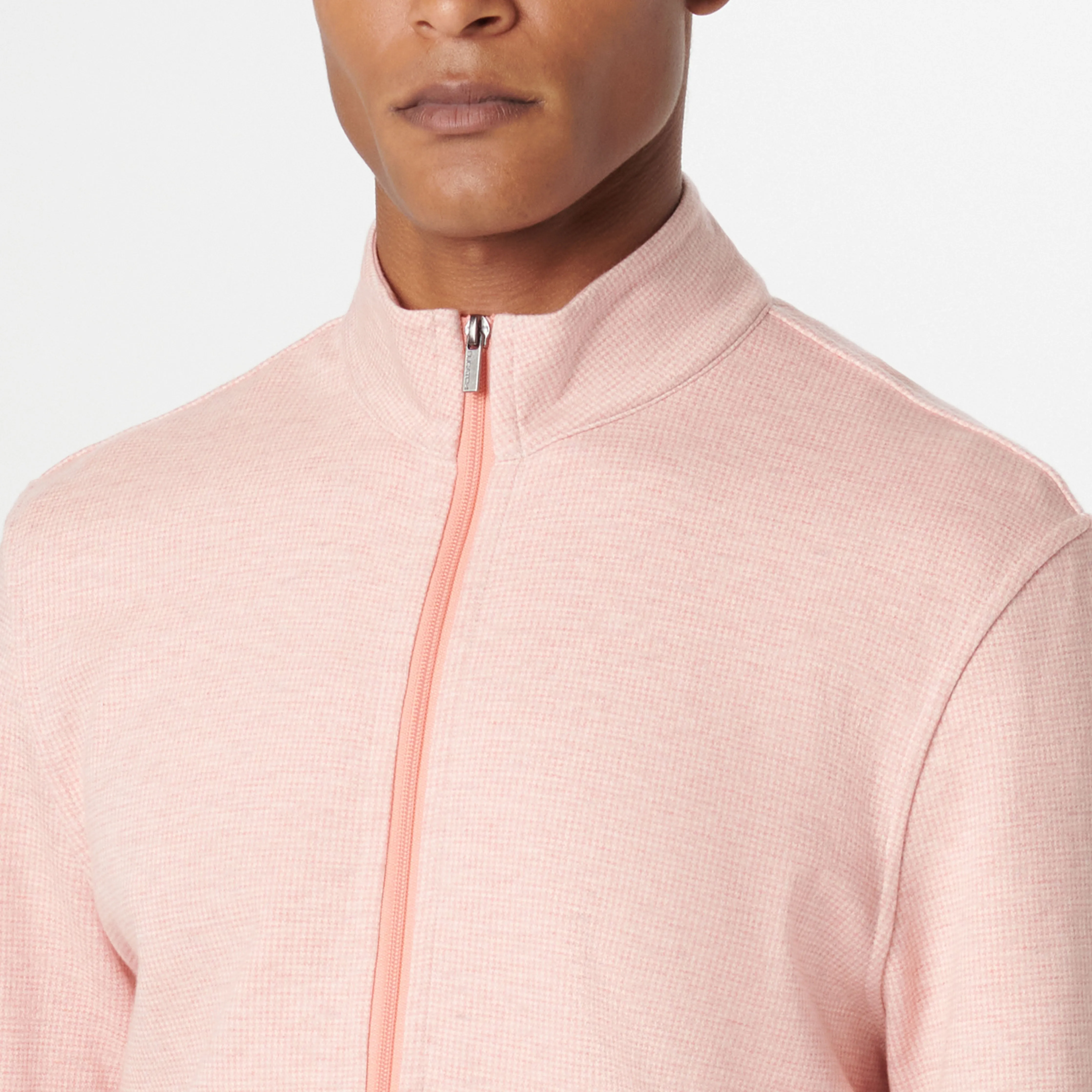 Reversible Hound's Tooth Full Zip Jacket