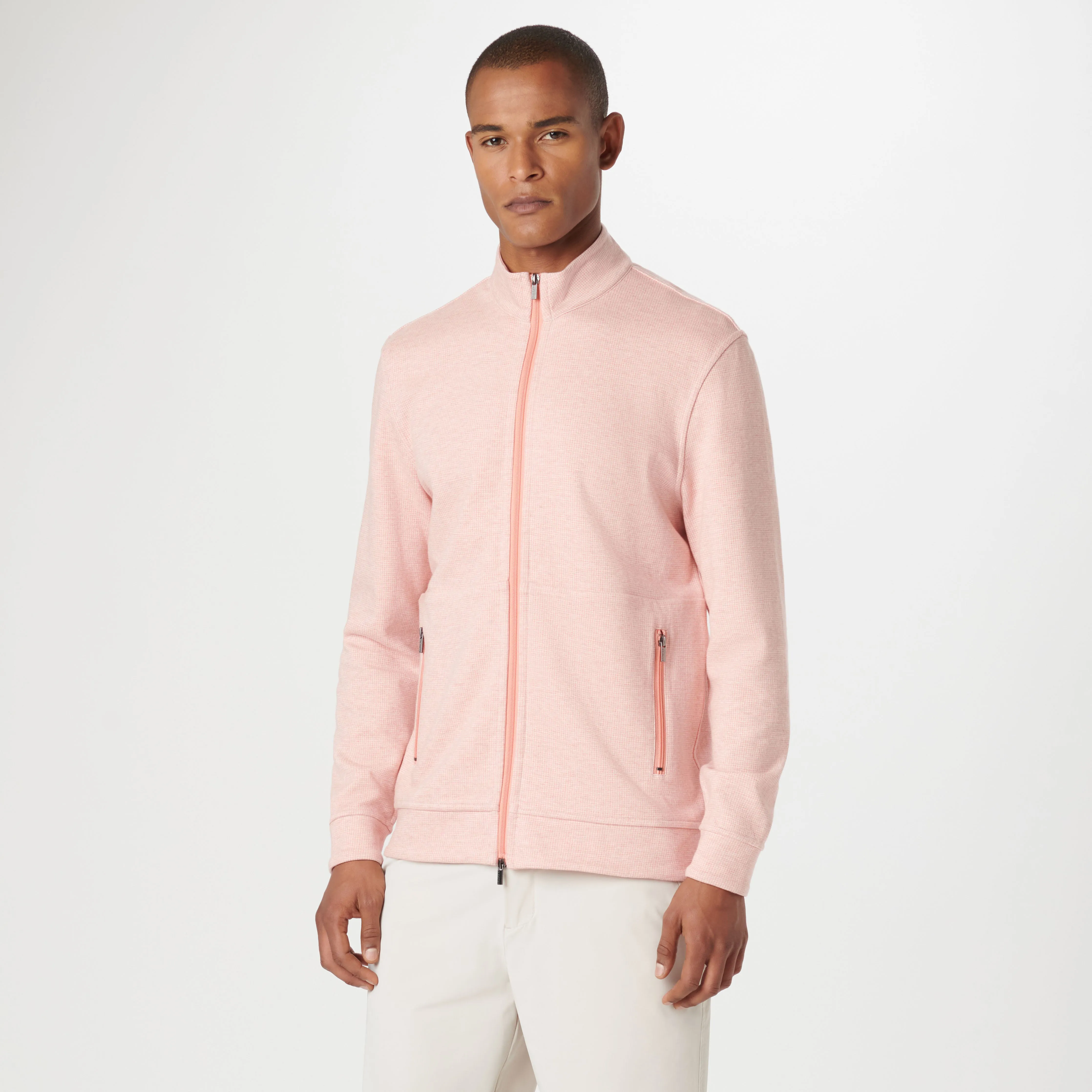 Reversible Hound's Tooth Full Zip Jacket