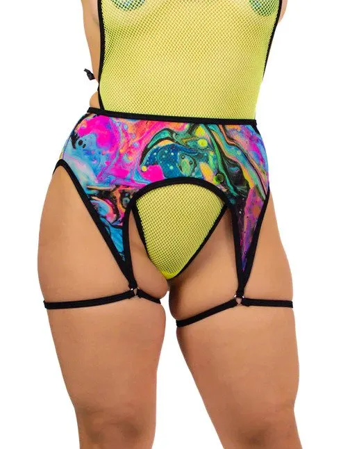 Rolita Couture X RW Midnight Lava Garter Harness