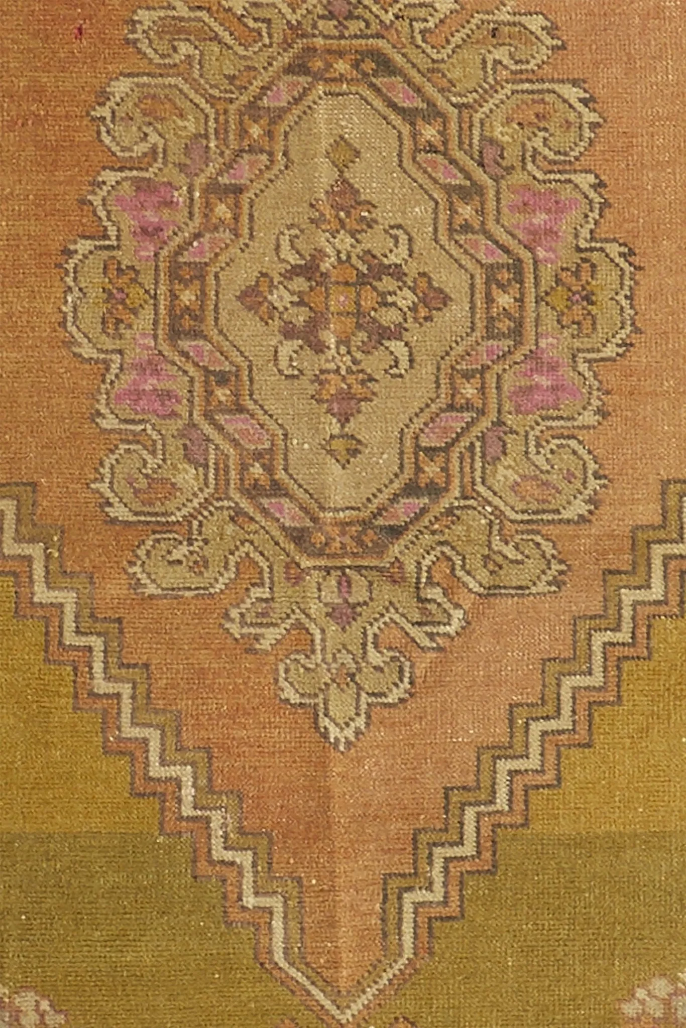 'Sage' Vintage Turkish Accent Rug - 2'10'' x 4'4''