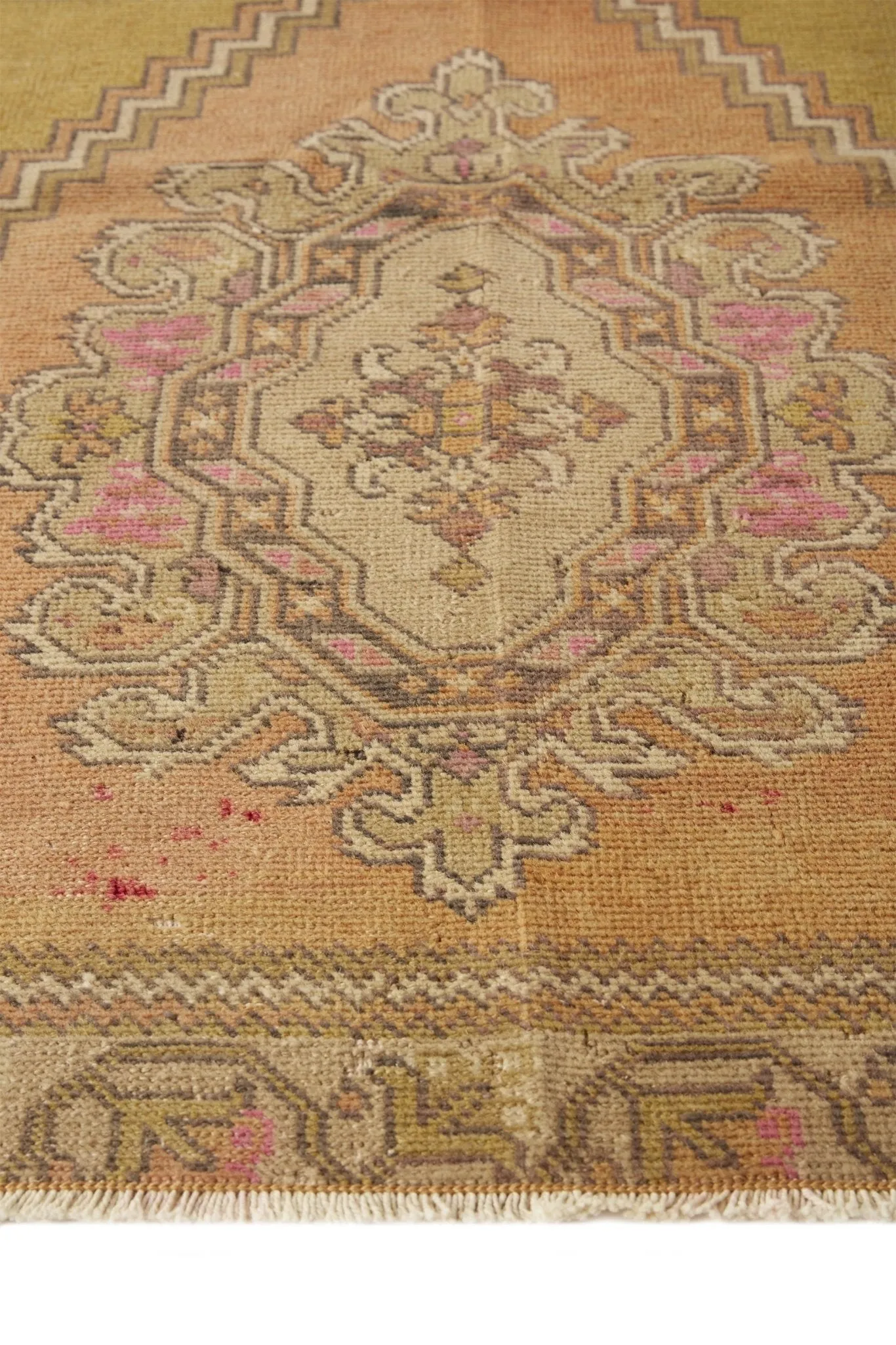 'Sage' Vintage Turkish Accent Rug - 2'10'' x 4'4''