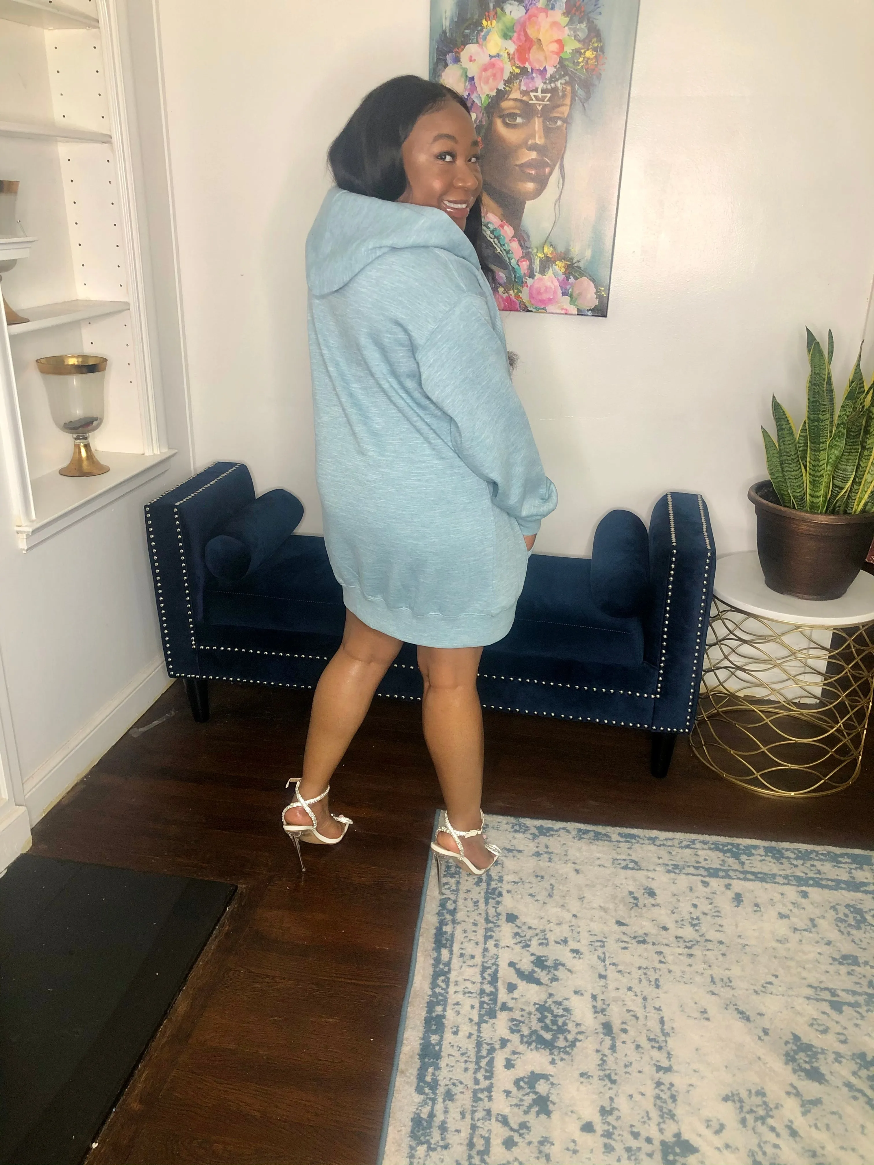 Seafoam Hoodie Dress