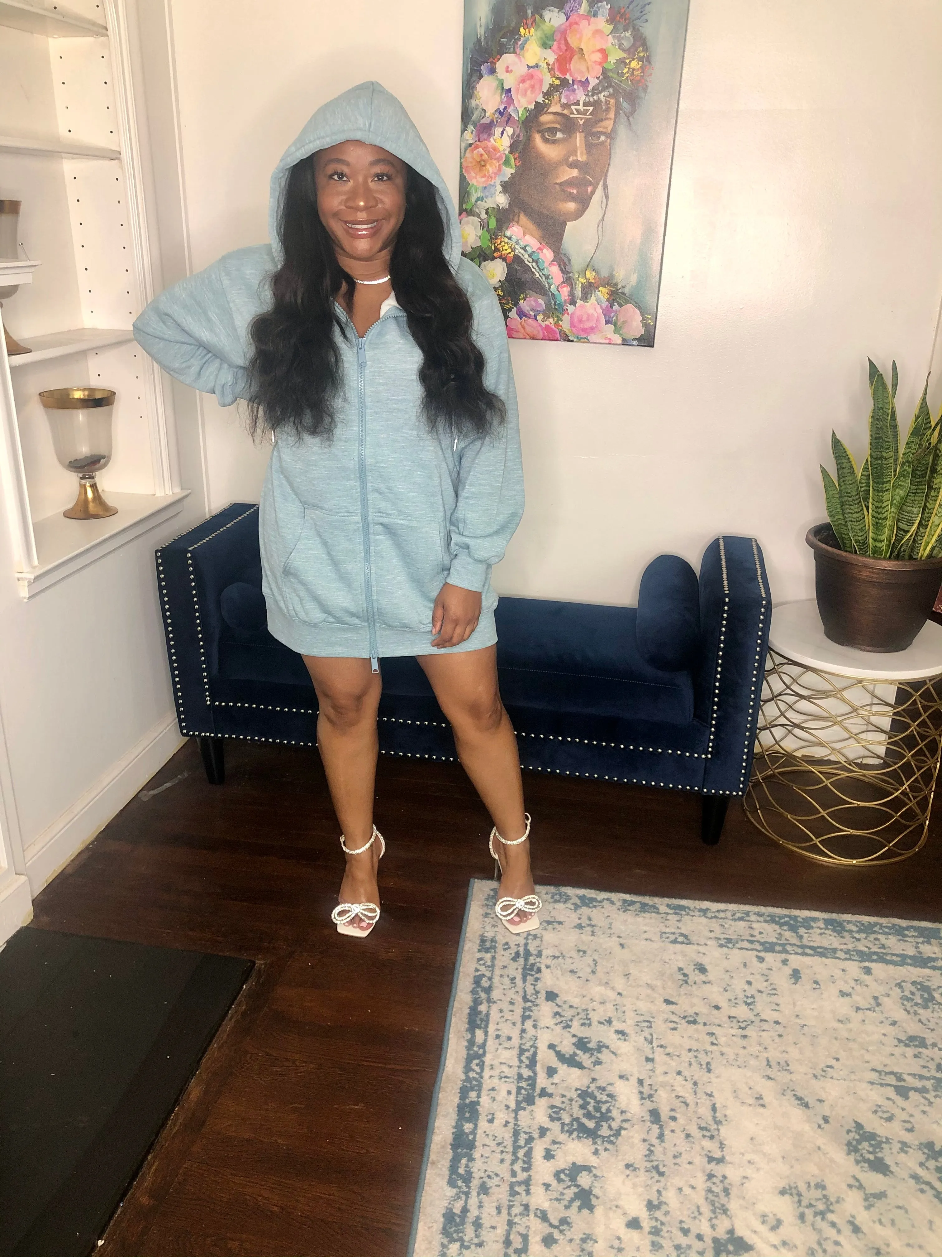 Seafoam Hoodie Dress