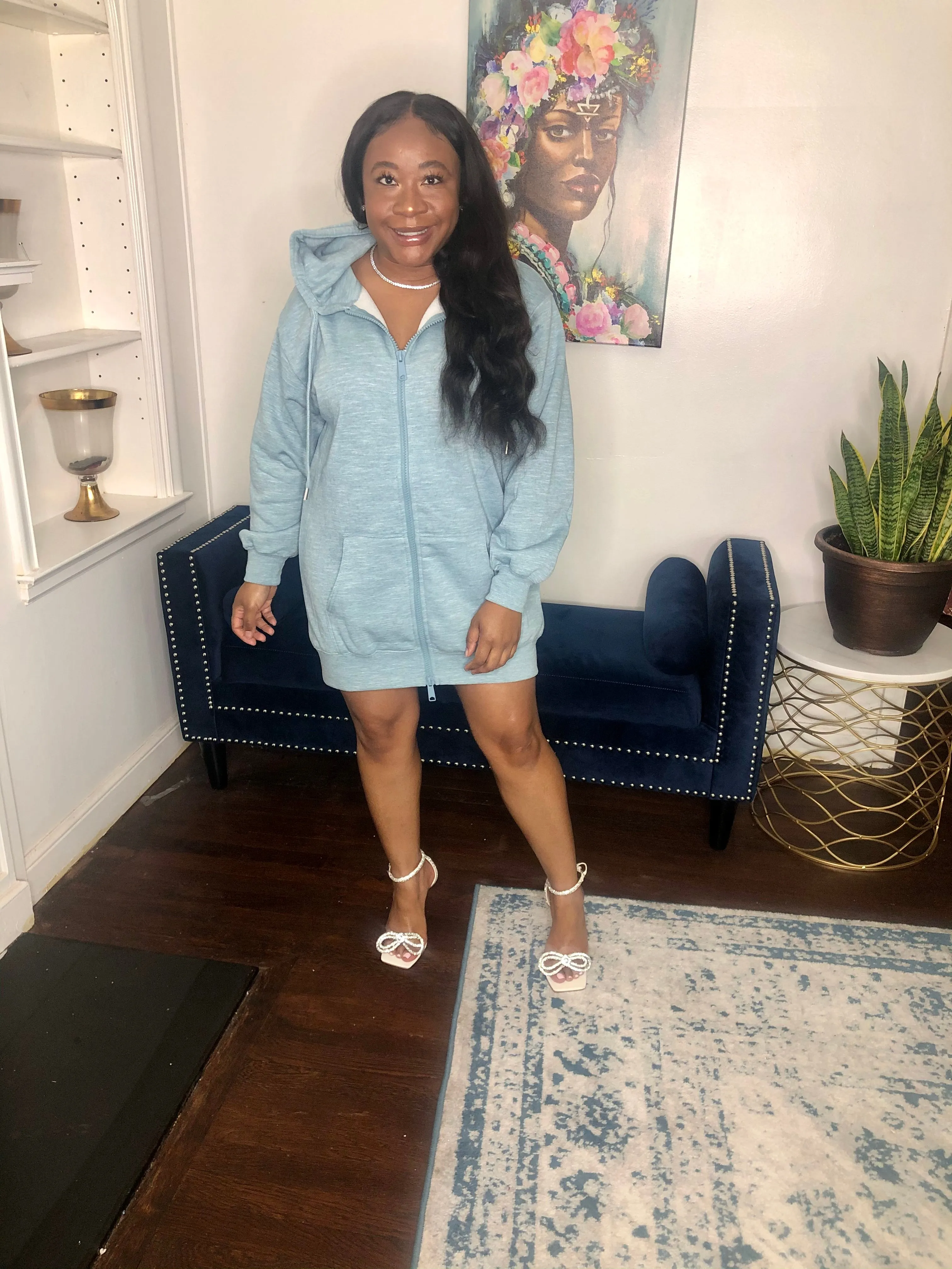 Seafoam Hoodie Dress