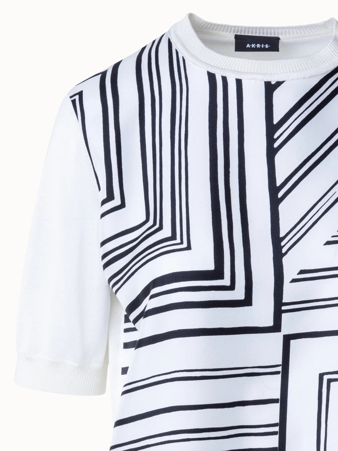 Short Sleeves Sweater in Silk Lizzi's Lines