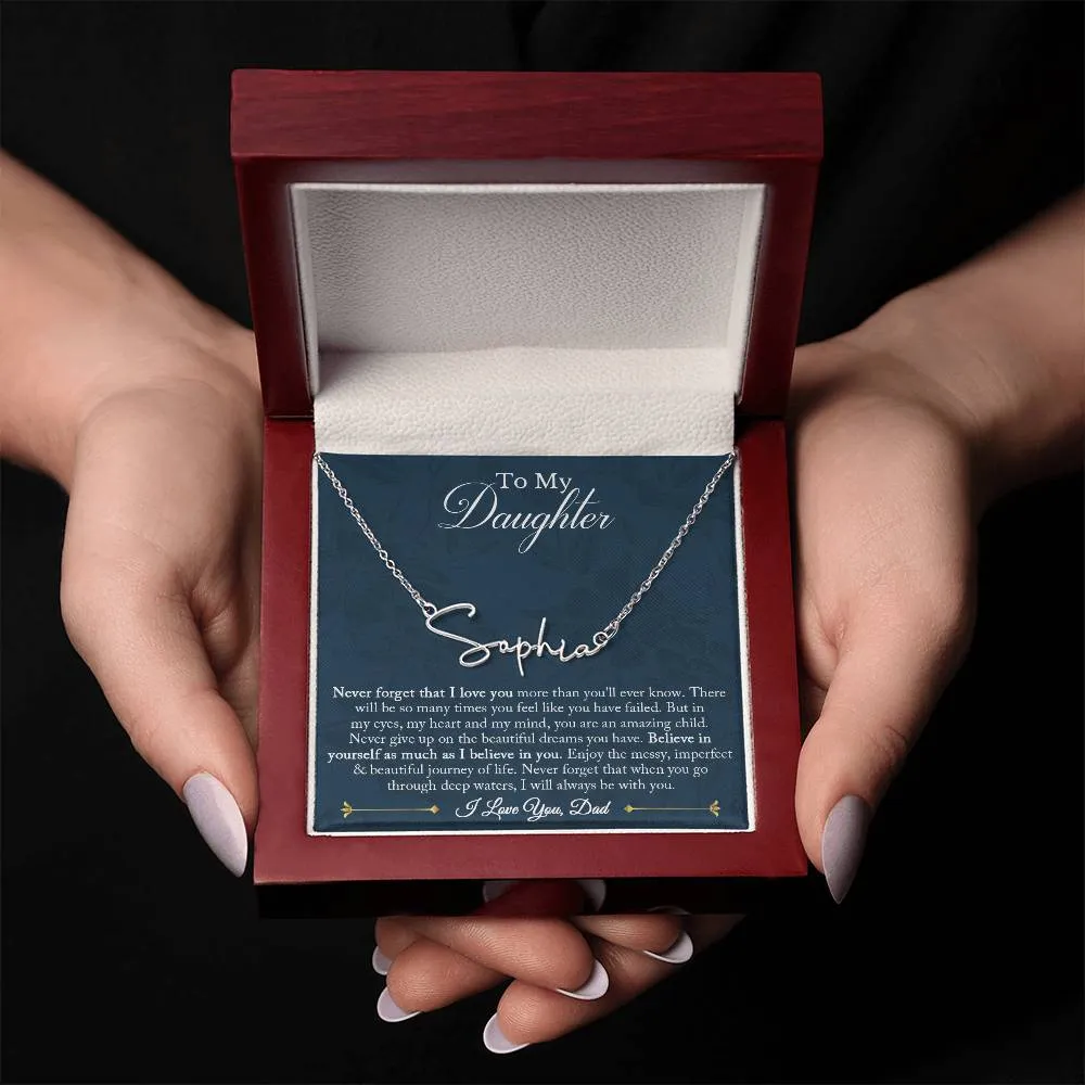 Signature Name Necklace - Customized 03