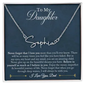Signature Name Necklace - Customized 03