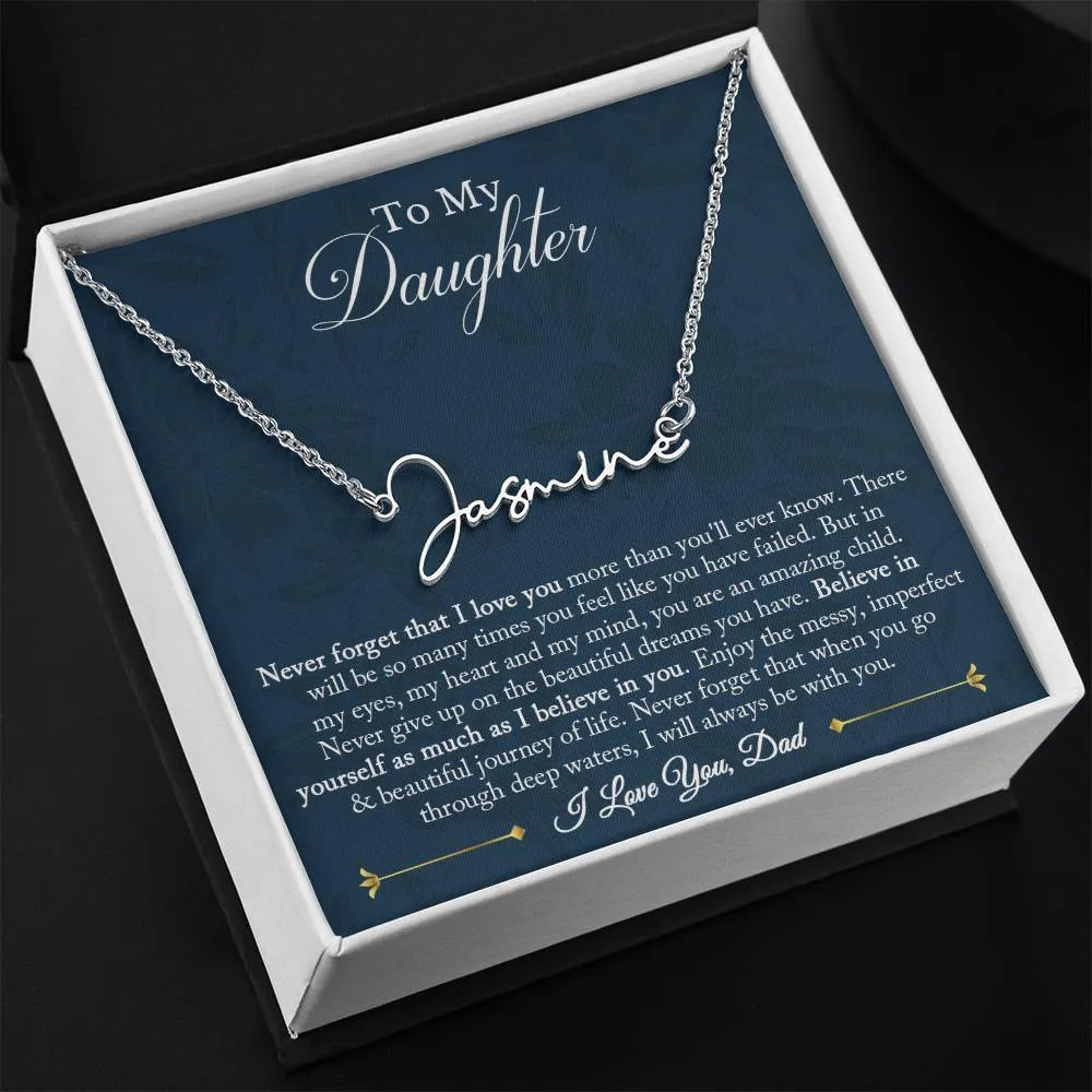 Signature Name Necklace - Customized 03