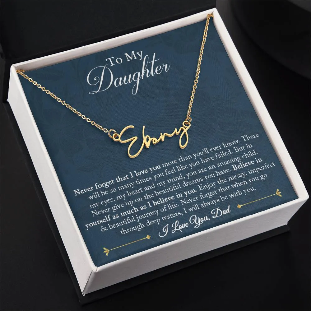 Signature Name Necklace - Customized 03