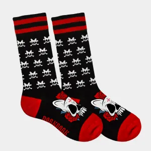 Skull n' Roses Knitted Socks