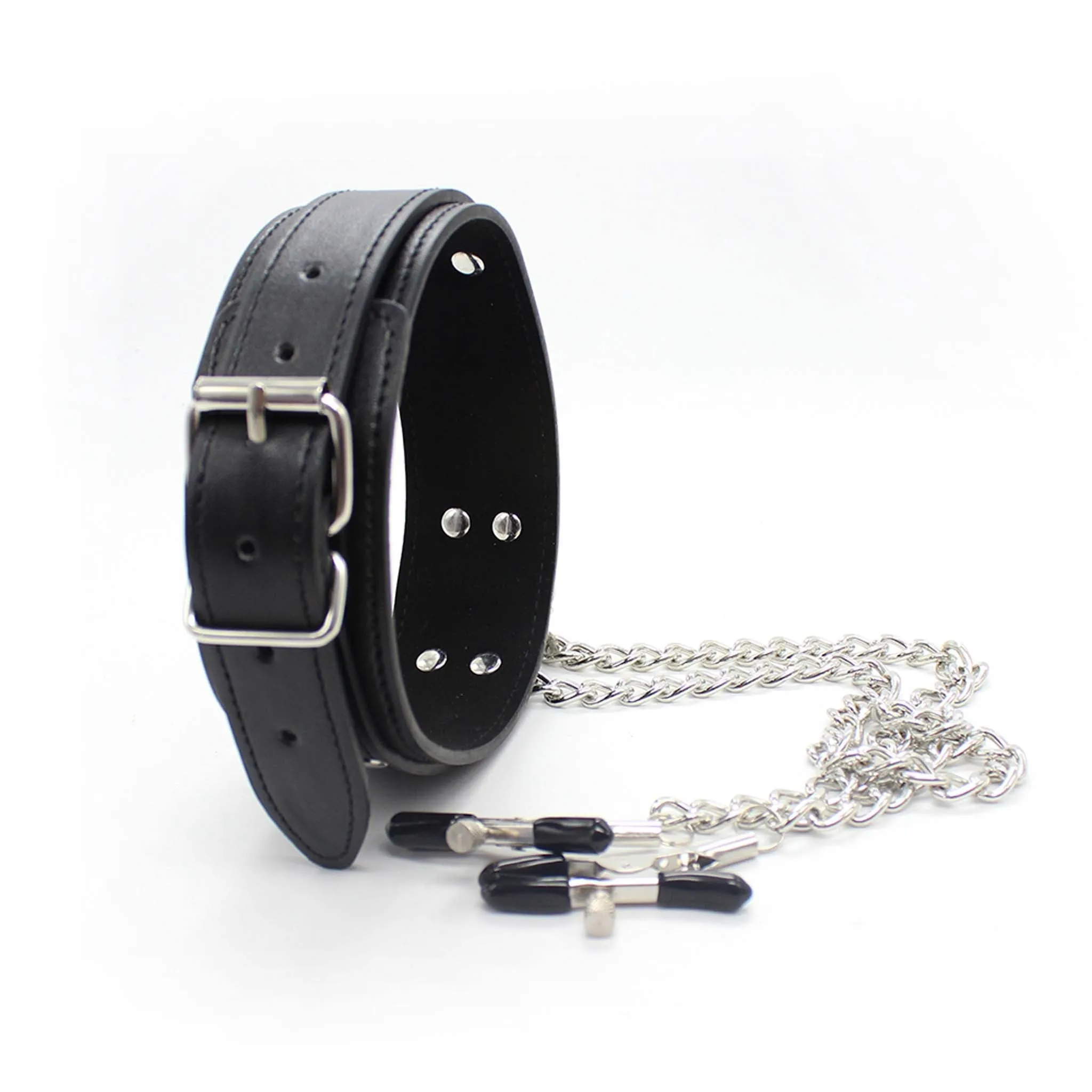 Smart Moves - Collar met Tepelklemmen - Zwart