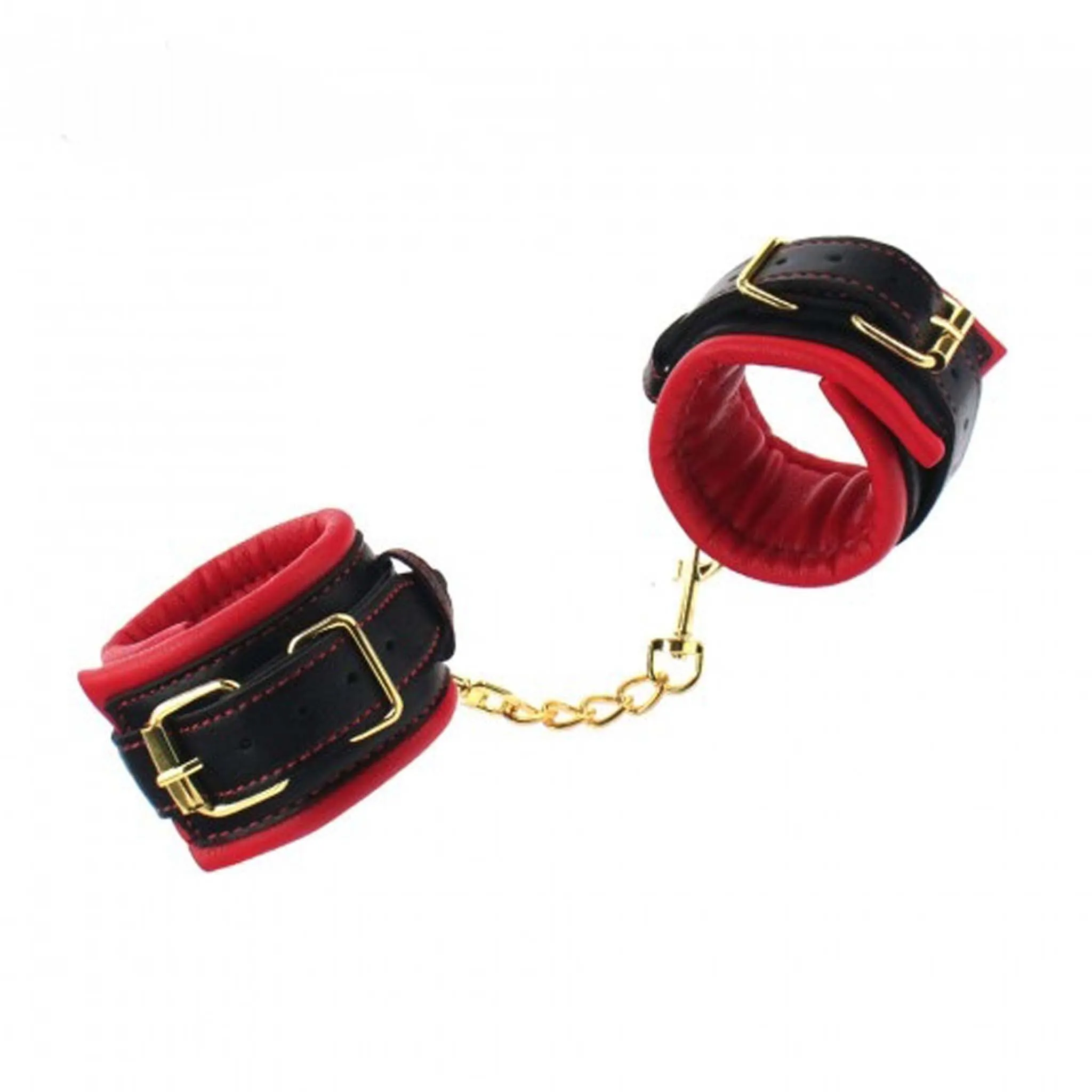 Smart Moves - Enkelboeien met Gouden Ketting - Zwart/Rood