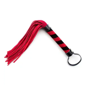 Smart Moves - Lederen Flogger - 39 cm - Rood/Zwart