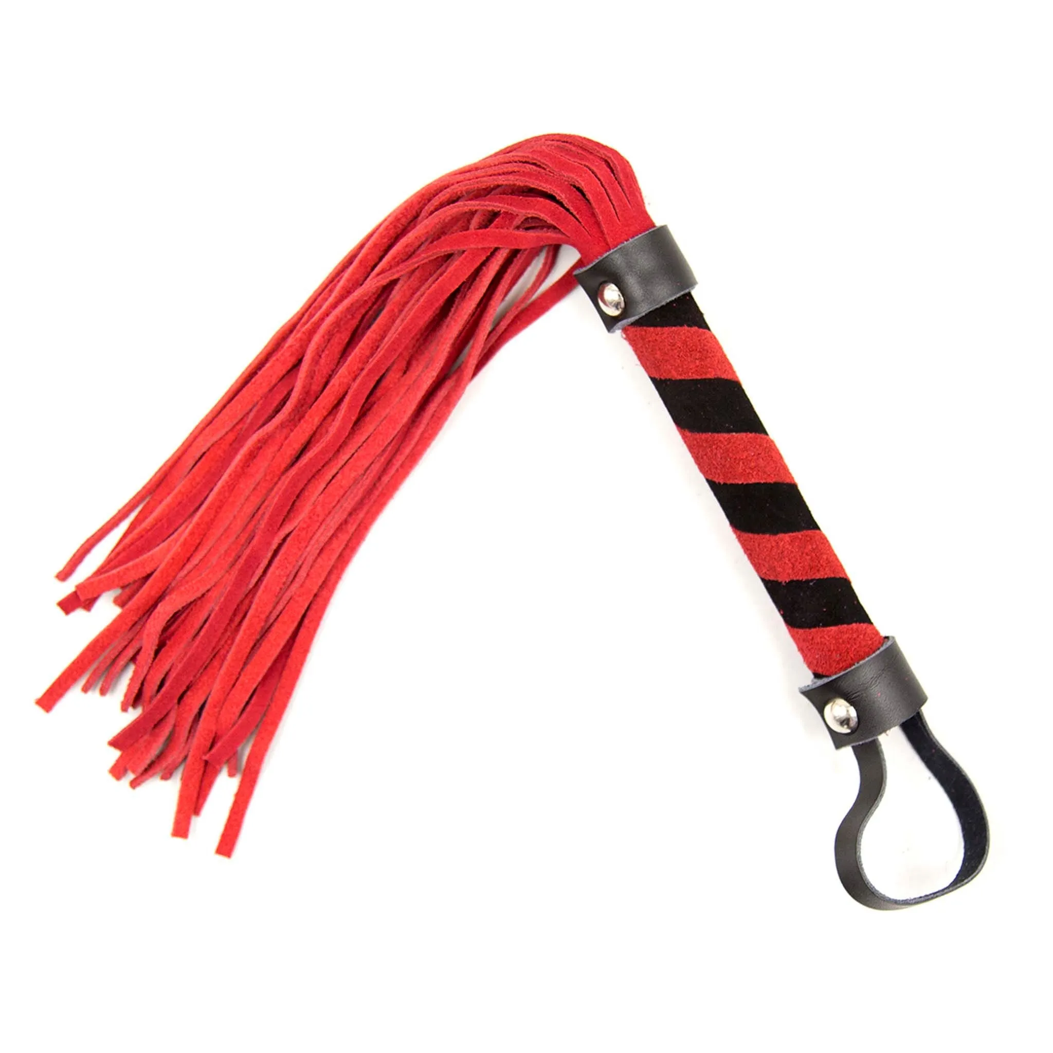 Smart Moves - Lederen Flogger - 39 cm - Rood/Zwart