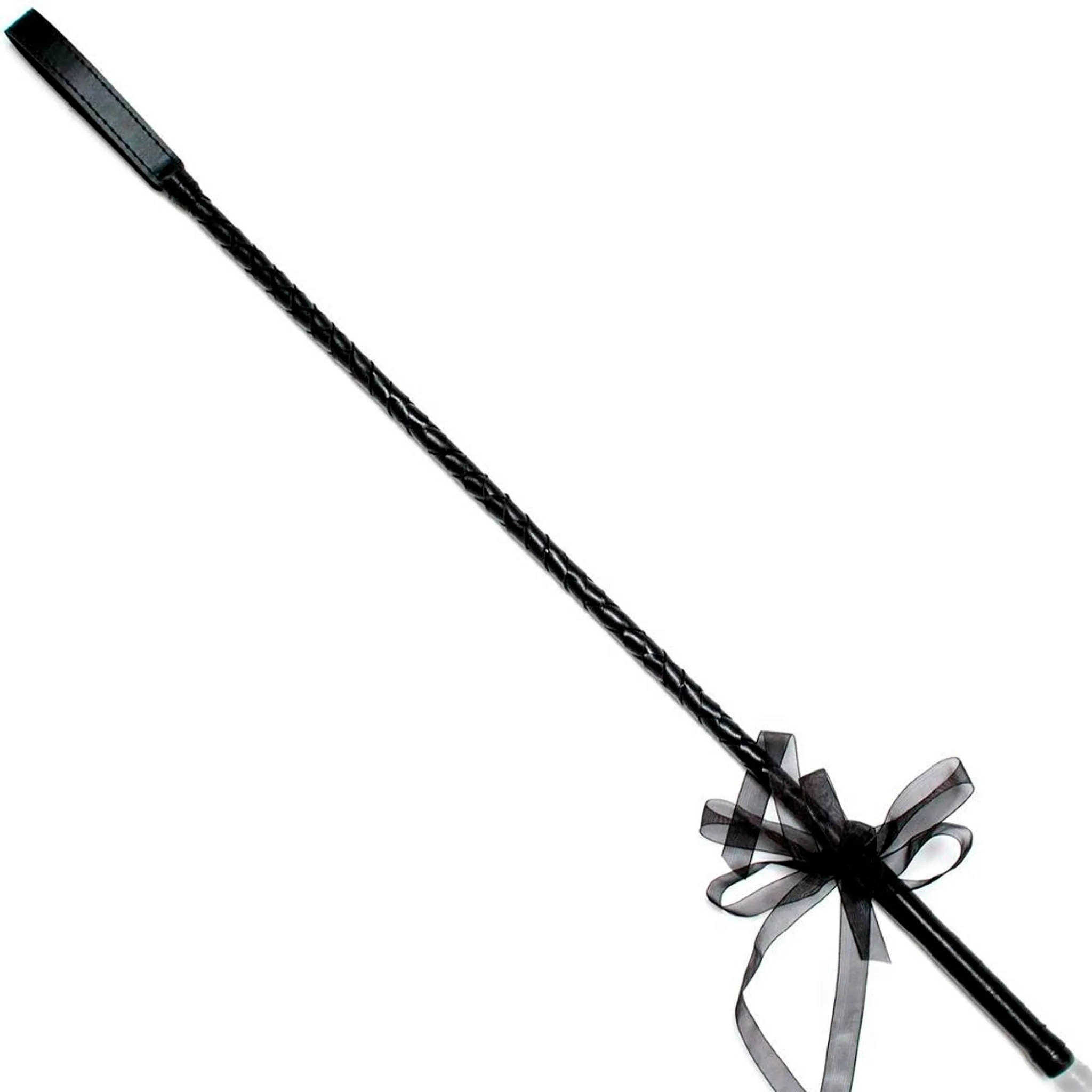 Smart Moves - Paardrijzweep met Strik - 65 cm - Zwart