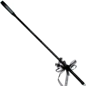 Smart Moves - Paardrijzweep met Strik - 65 cm - Zwart