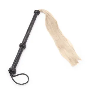 Smart Moves - Pony Hair Flogger 92 cm - Nylon - Zwart/Blond