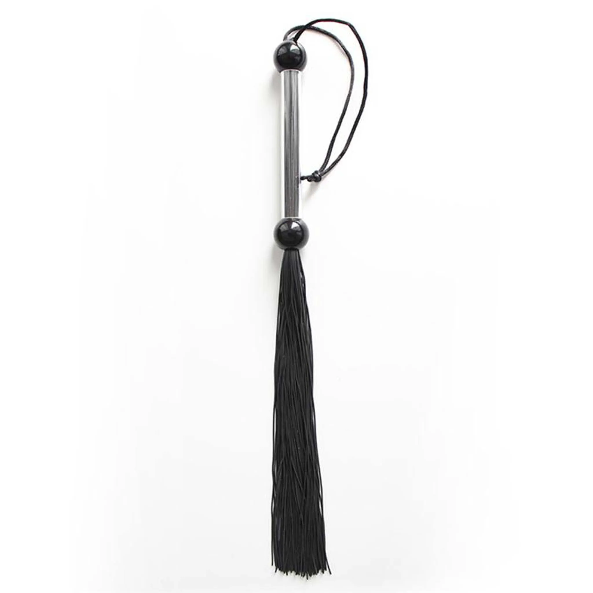 Smart Moves - Siliconen Flogger - 37 cm - Zwart