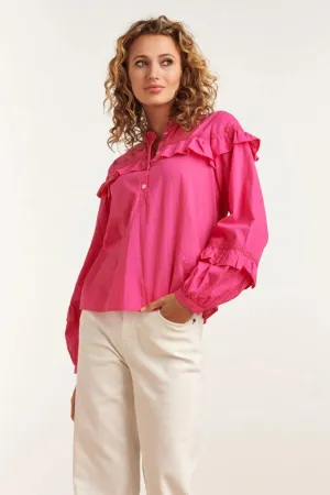 Smashed Lemon Fuchsia Top