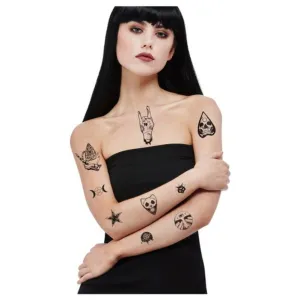 Smiffys Make Up Fx, Whimsical Tattoo Transfers