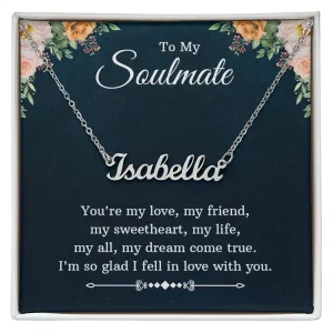 Soulmate Name Necklace-You're my love