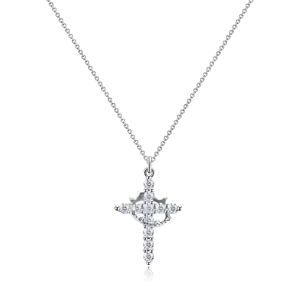 Sparkling Cross Pendant Necklace