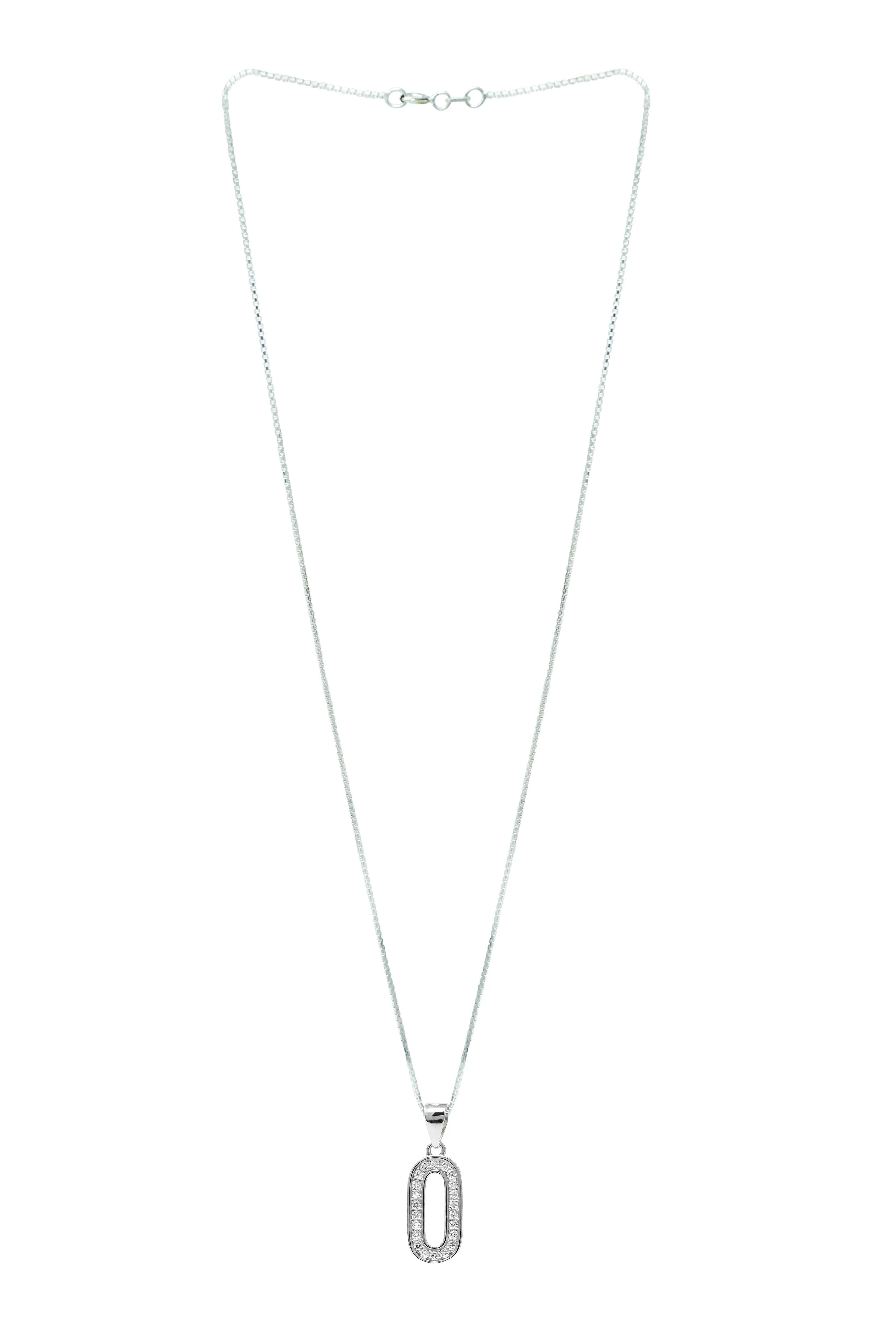 Sparkling Zero Sterling Silver Pendant Set