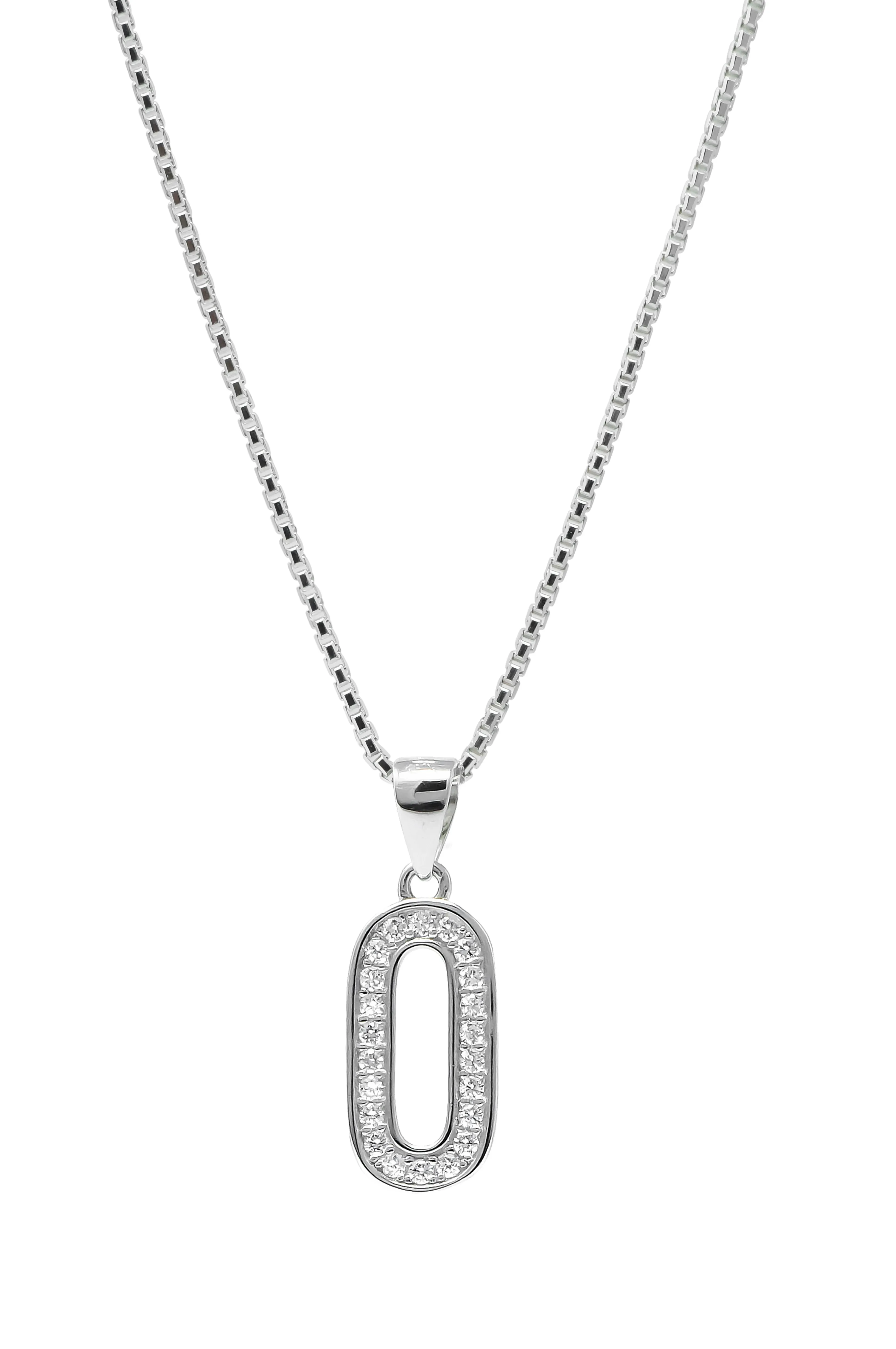 Sparkling Zero Sterling Silver Pendant Set