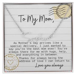 Special Delivery Mom Necklace