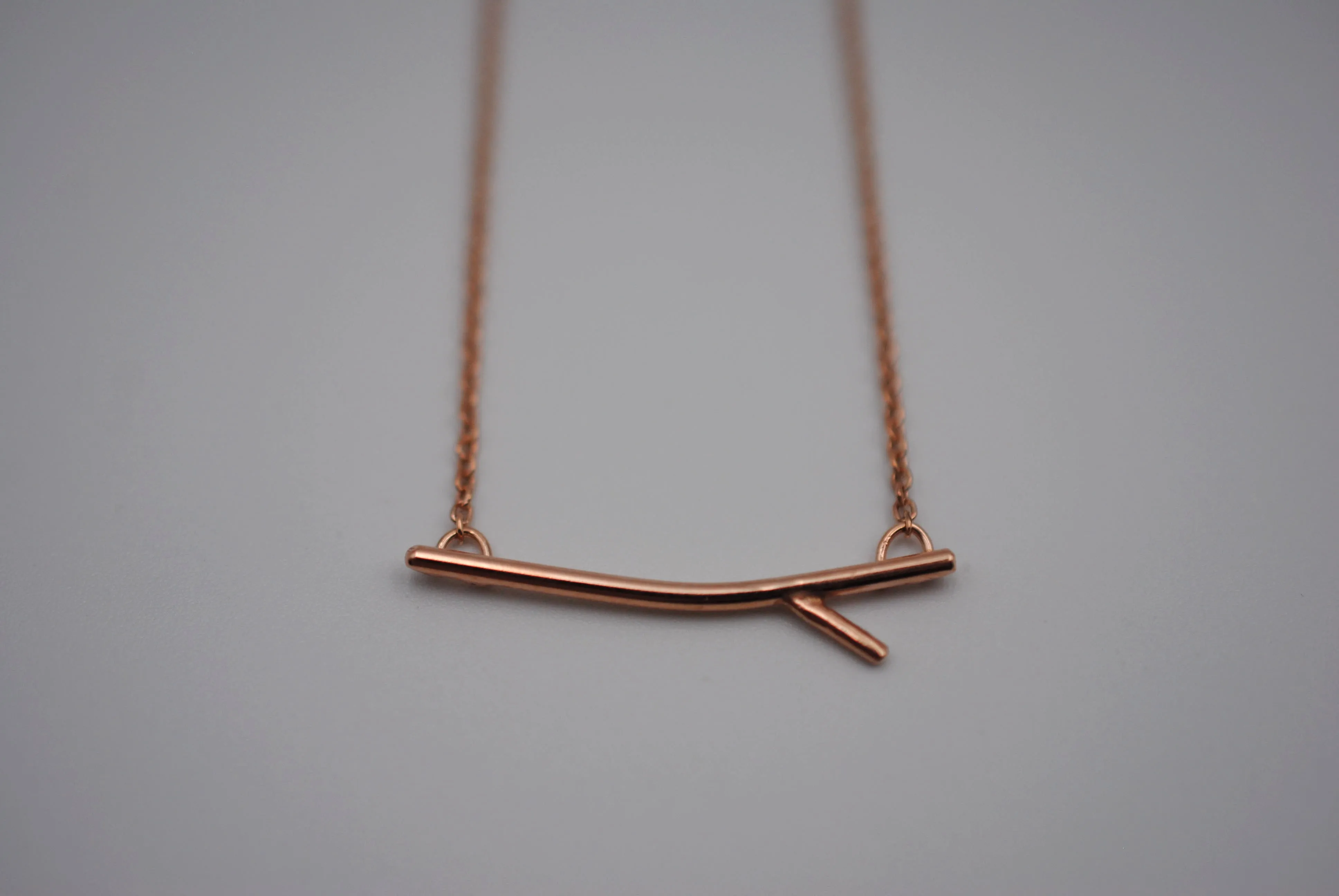 Sprout Rose Gold Roots Necklace