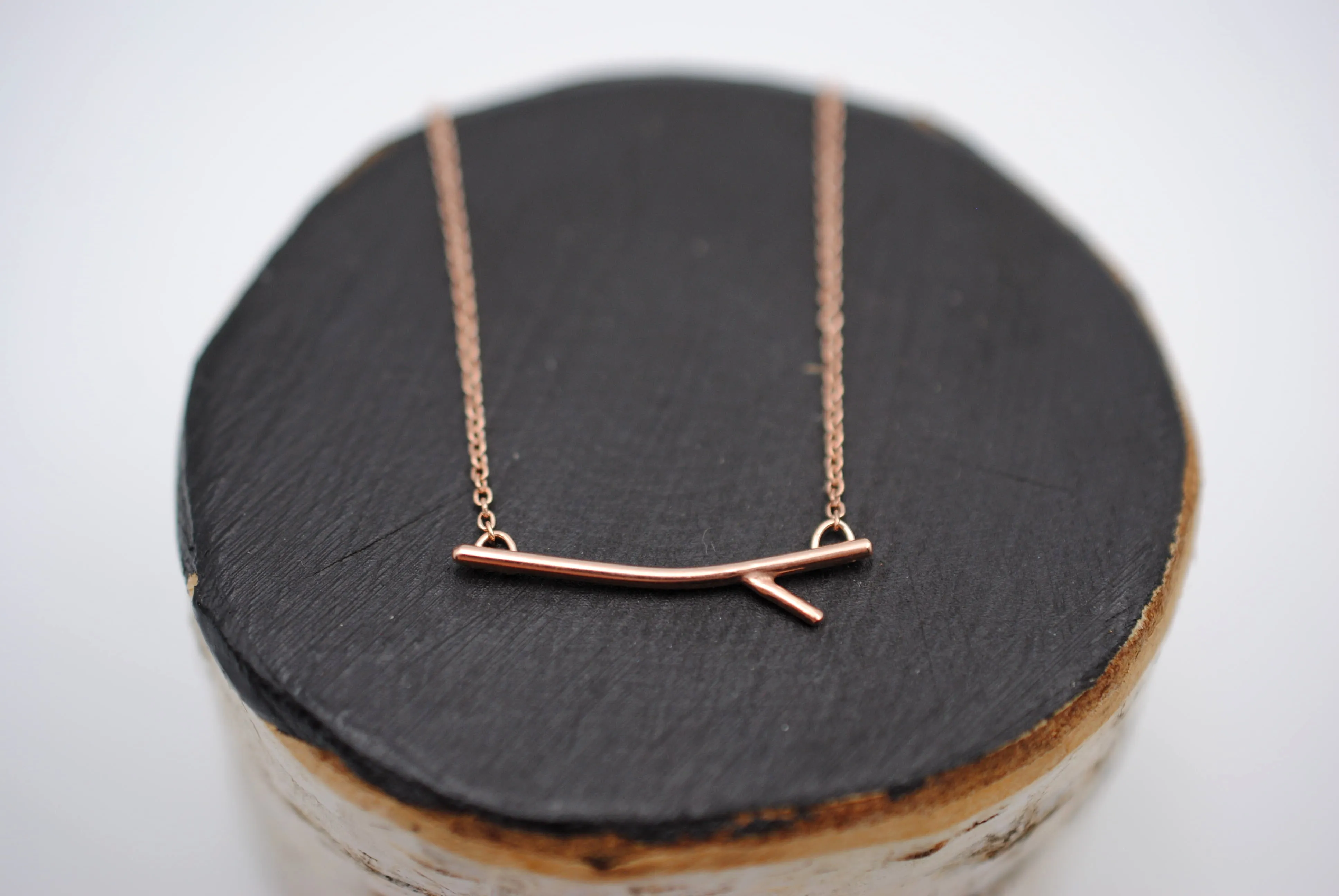 Sprout Rose Gold Roots Necklace