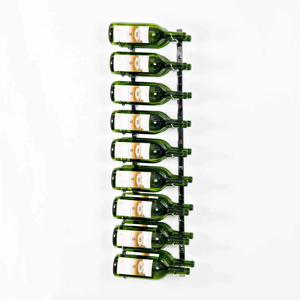 Série w support pour magnums / champagne mural en métal (9 à 18 bouteilles)