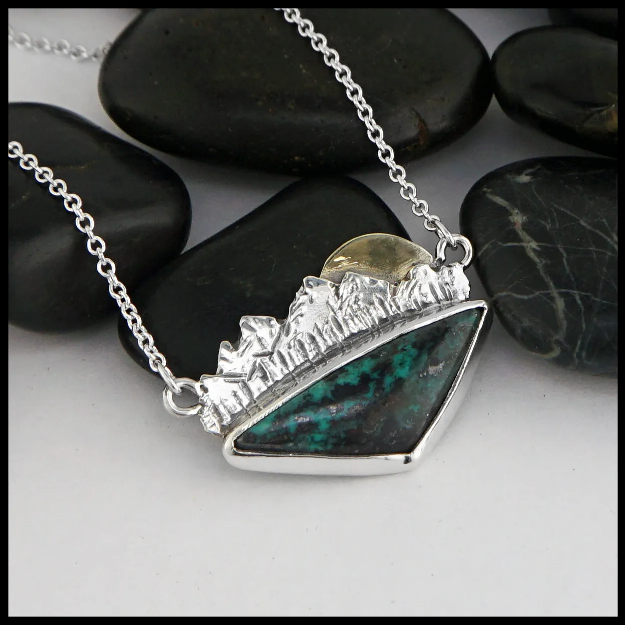 Sterling Silver Mountain Pendant