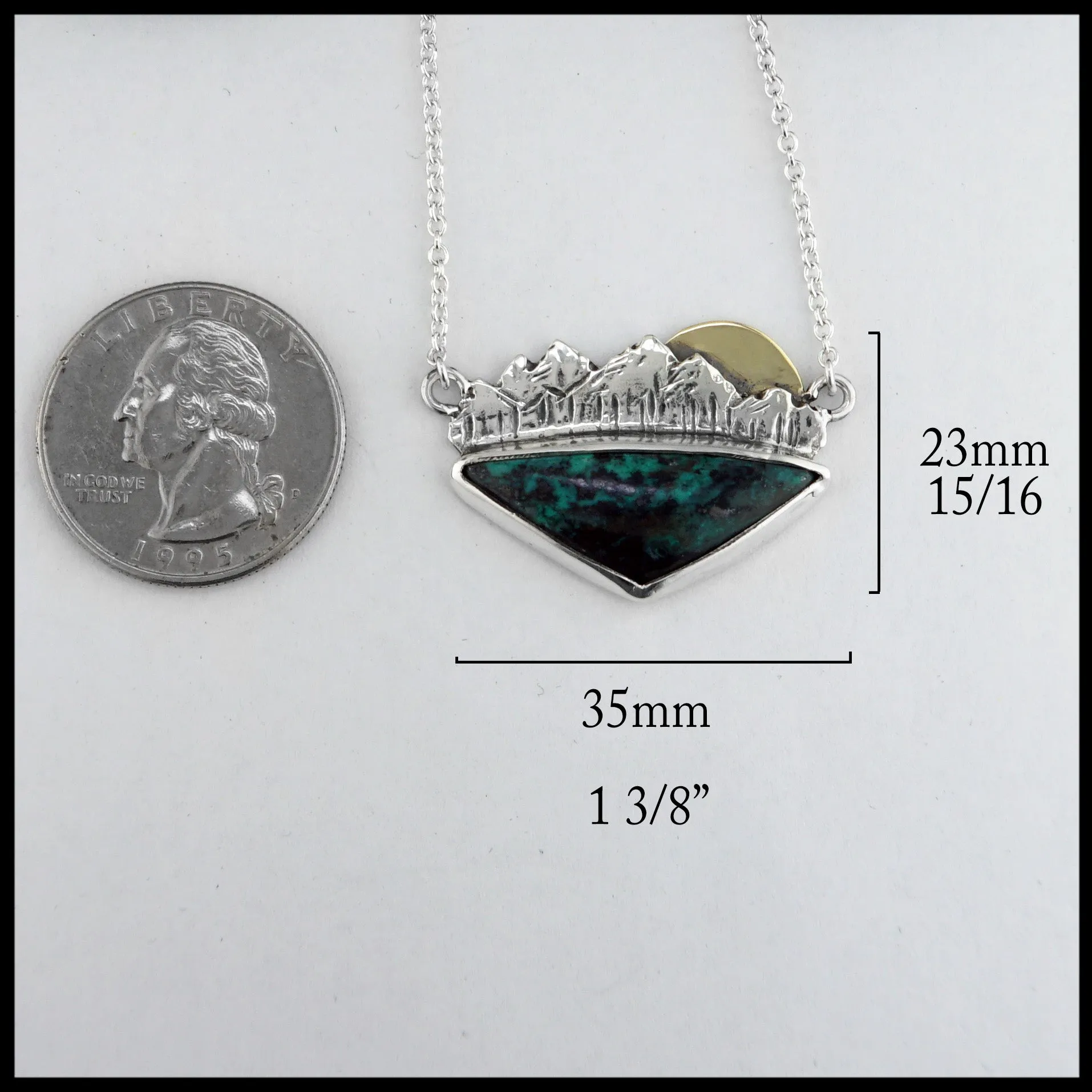 Sterling Silver Mountain Pendant