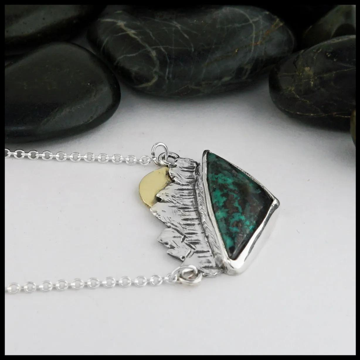 Sterling Silver Mountain Pendant