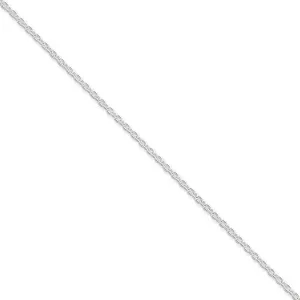 Sterling Silver Polished 2.25-mm Cable Chain