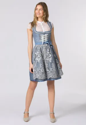 Stockerpoint Mini Dirndl 55cm 2pcs. "Nivea" Light Blue