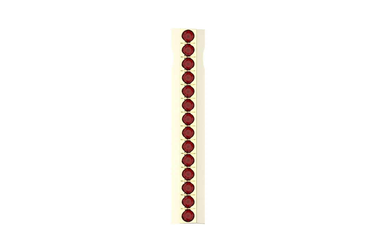 STONE BAR - 14k Birthstone Pavé  - Pendant