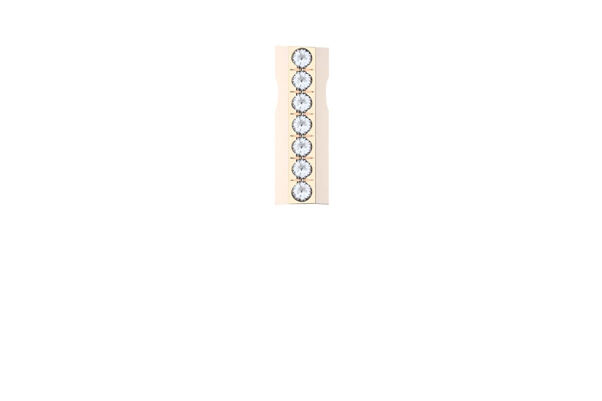 STONE BAR - 14k Birthstone Pavé  - Pendant