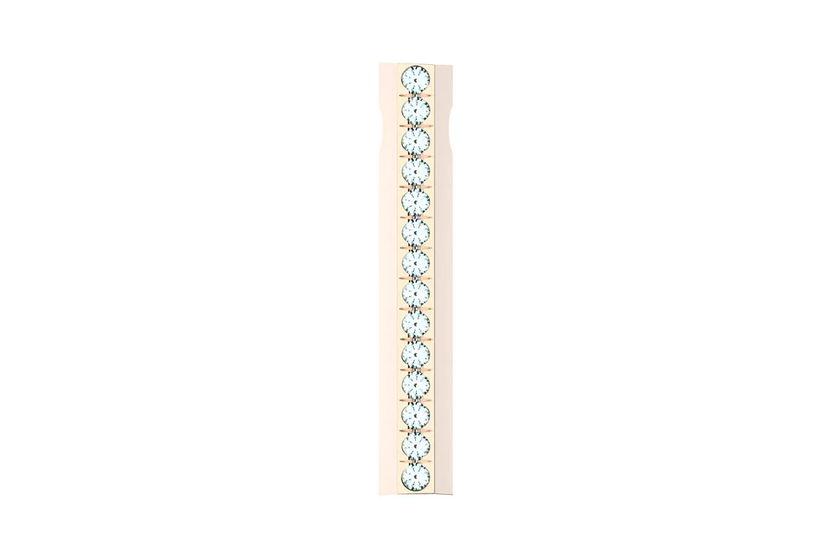 STONE BAR - 14k Birthstone Pavé  - Pendant