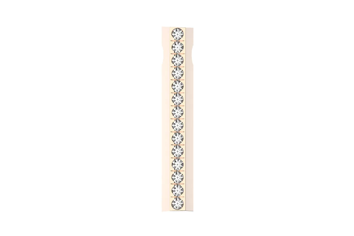 STONE BAR - 14k Birthstone Pavé  - Pendant