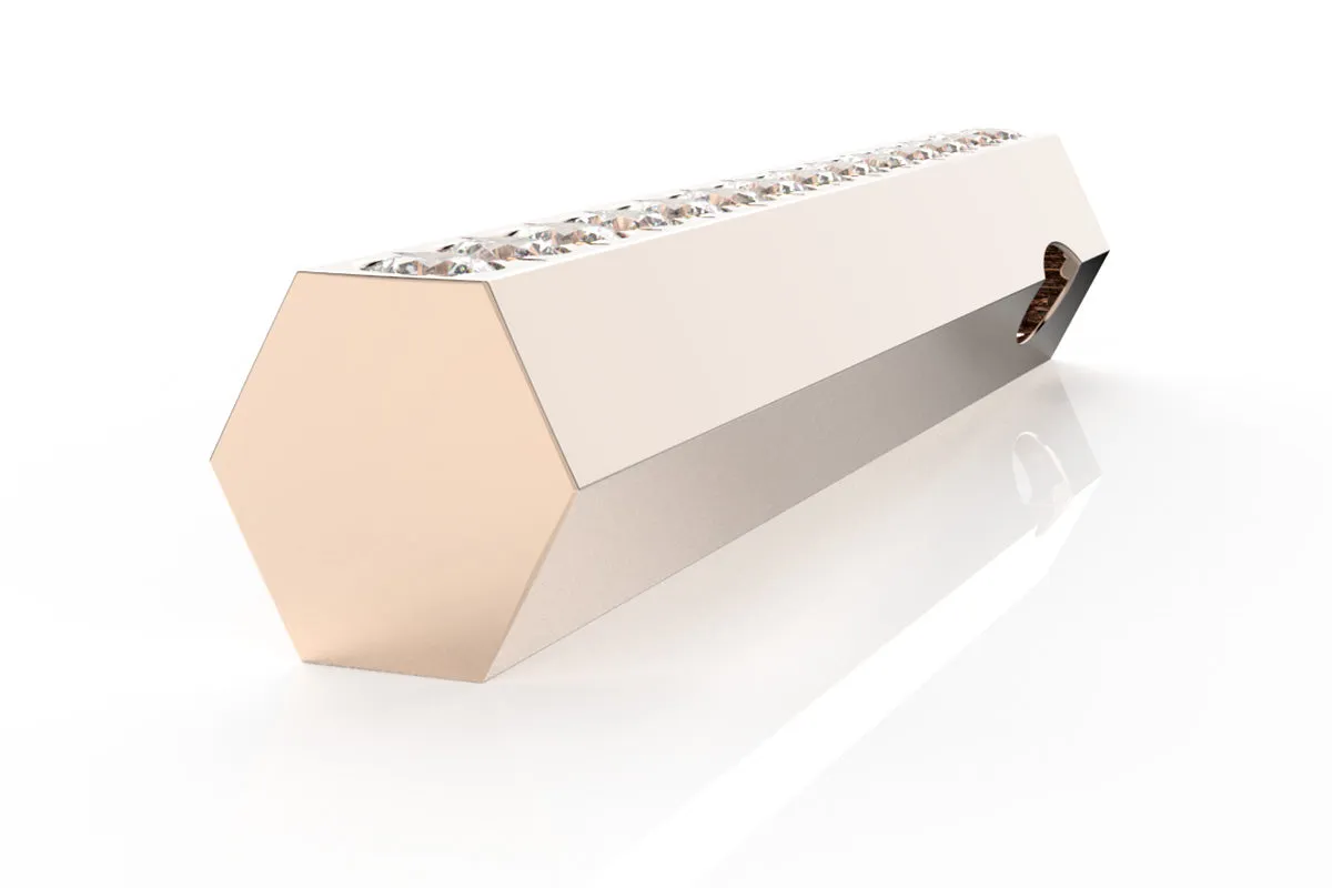 STONE BAR - 14k Birthstone Pavé  - Pendant