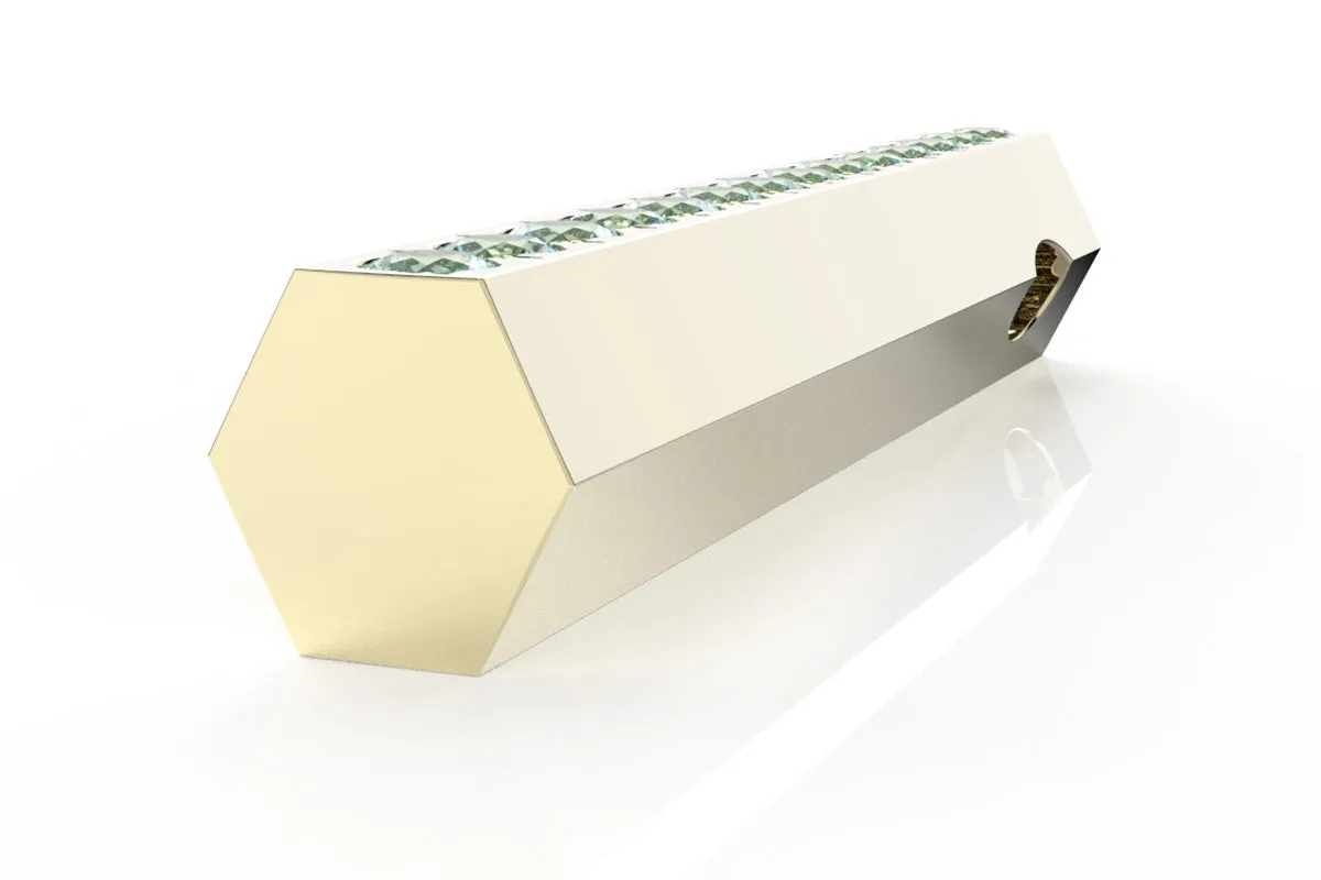 STONE BAR - 14k Birthstone Pavé  - Pendant