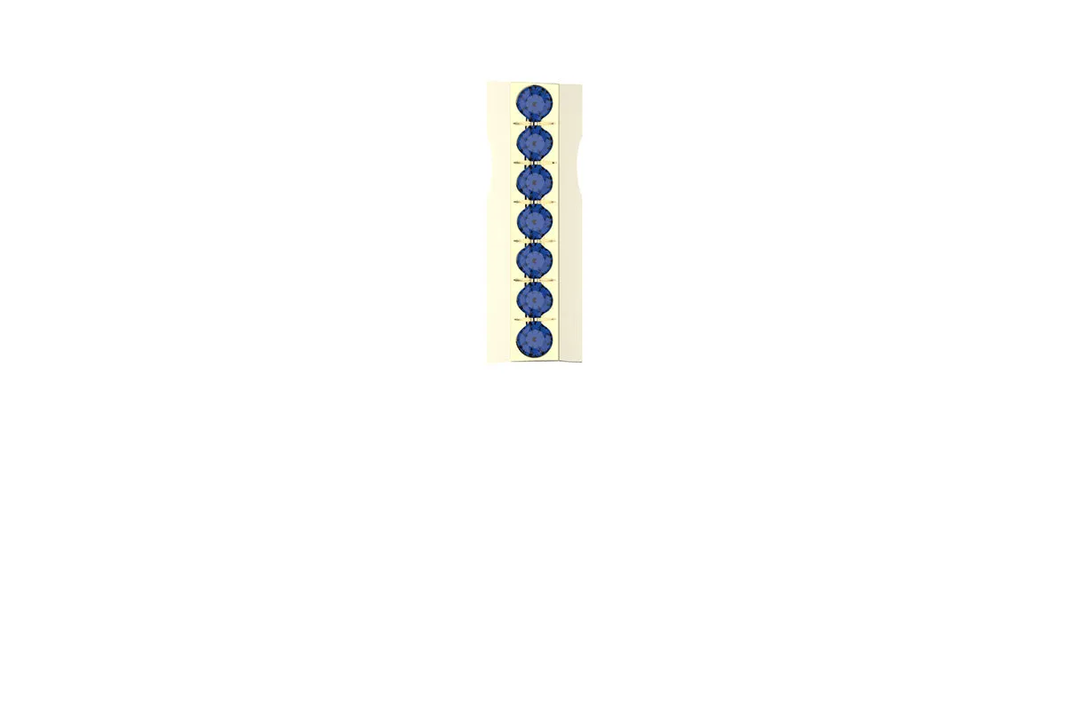 STONE BAR - 14k Birthstone Pavé  - Pendant