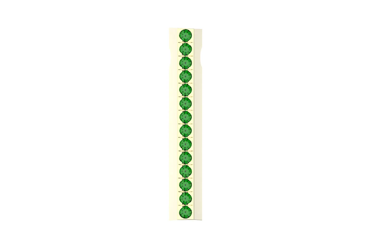 STONE BAR - 14k Birthstone Pavé  - Pendant