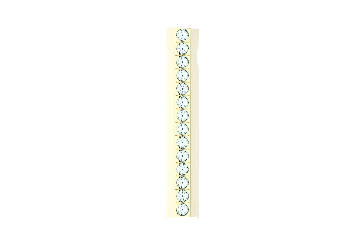 STONE BAR - 14k Birthstone Pavé  - Pendant