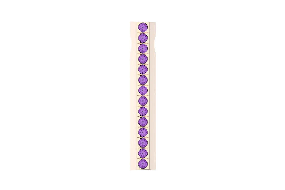 STONE BAR - 14k Birthstone Pavé  - Pendant
