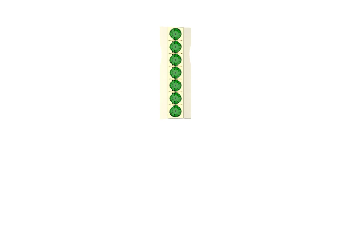 STONE BAR - 14k Birthstone Pavé  - Pendant