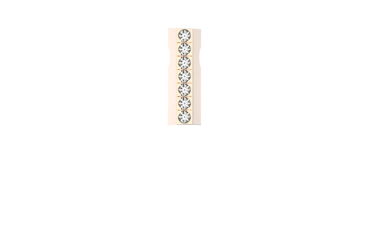 STONE BAR - 14k Birthstone Pavé  - Pendant